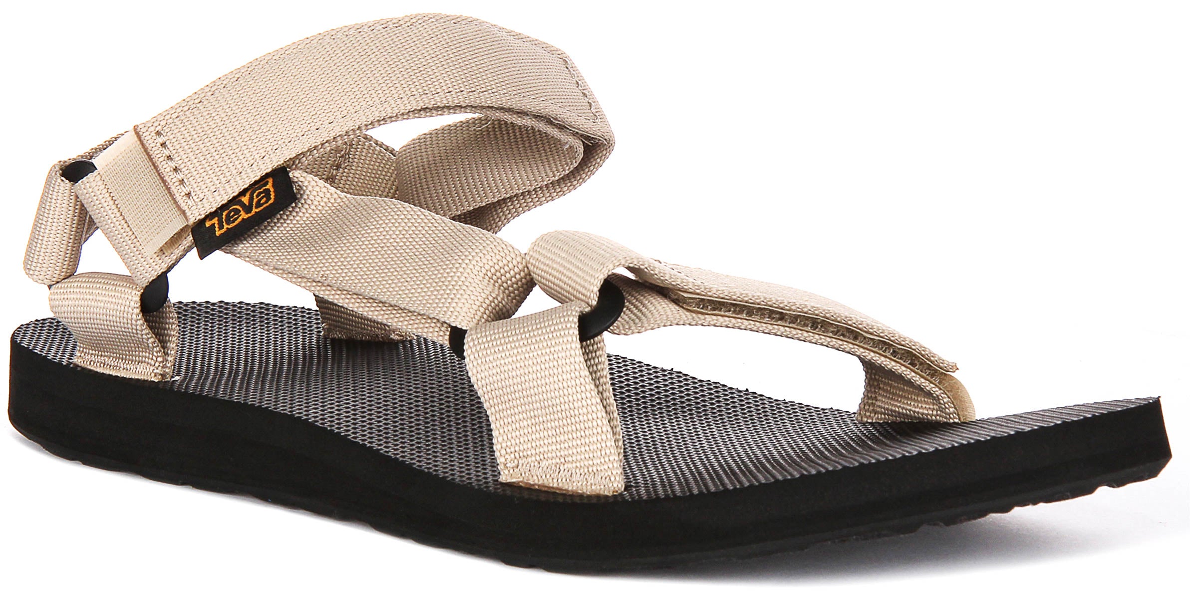 Teva Men\'s Universal Reloop Sport Adjustable Sandal Size 11 Natural Black Beige Teva Mens Original Universal Sandal Size 12 Gray Taupe  main image 4