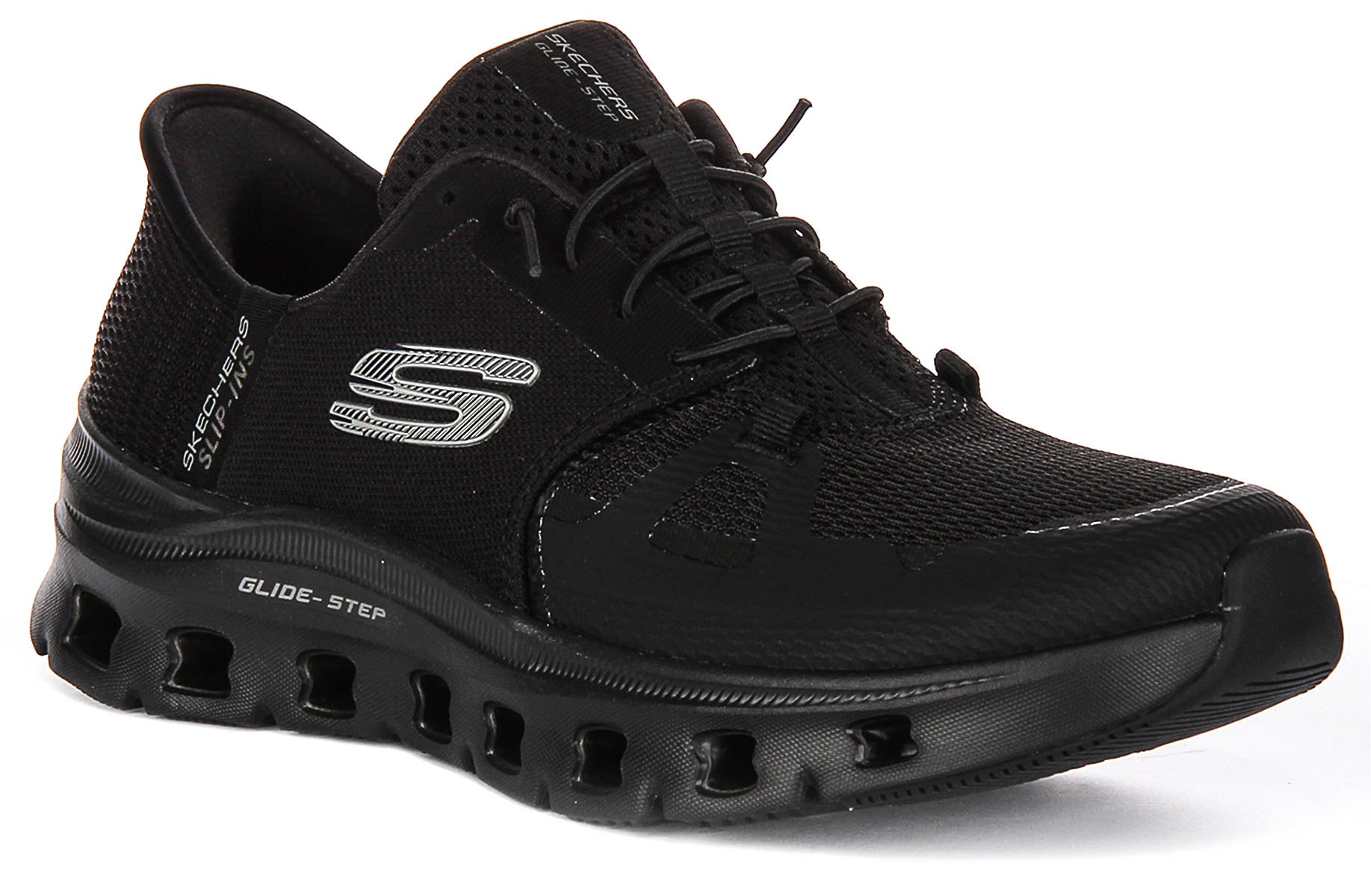 Skechers Glide Step Pro In Black For Women | Slip Ins Trainers