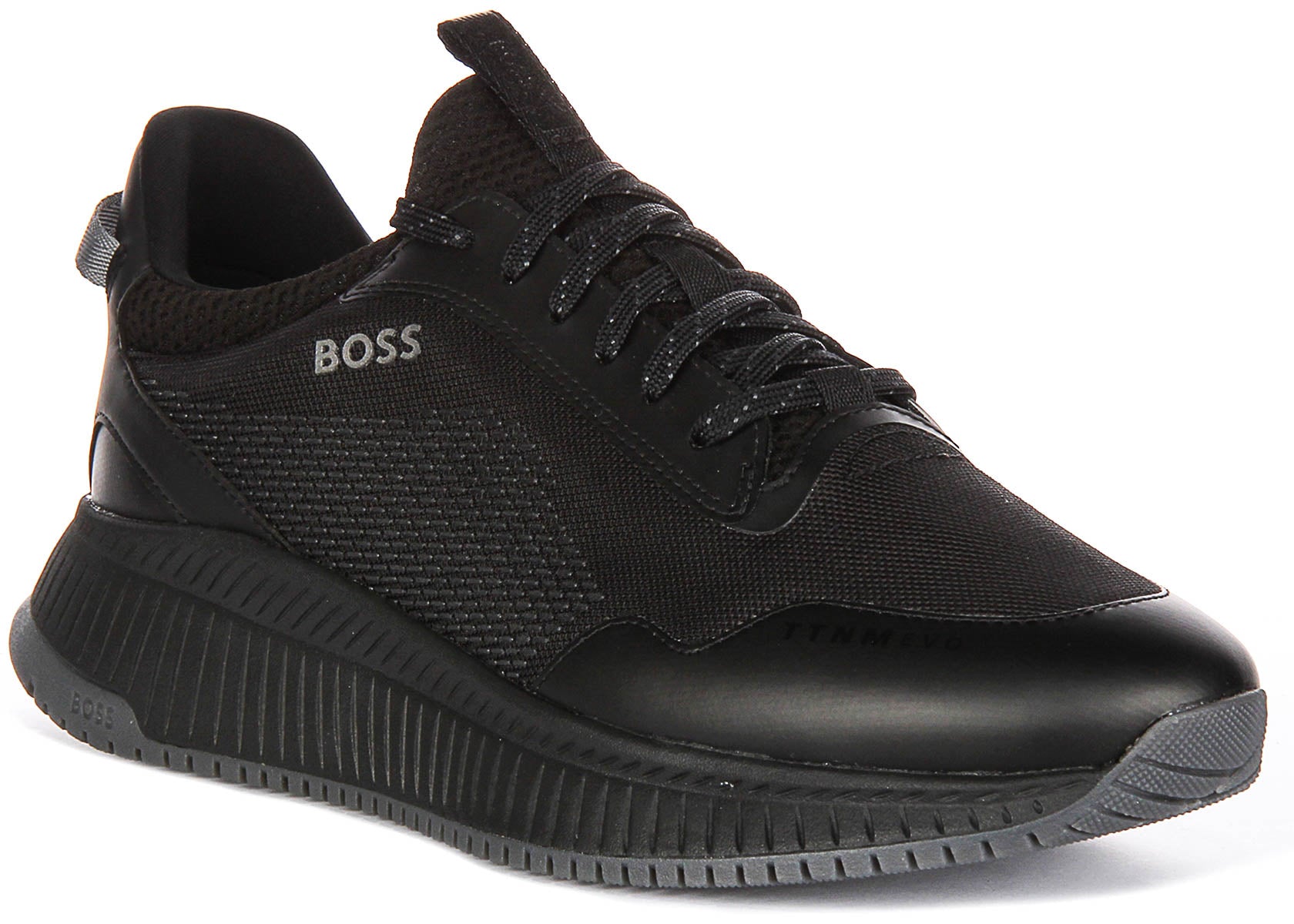 Boss Ttnm Evo Slon Black For Men Hugo Boss Knitted Lace Up