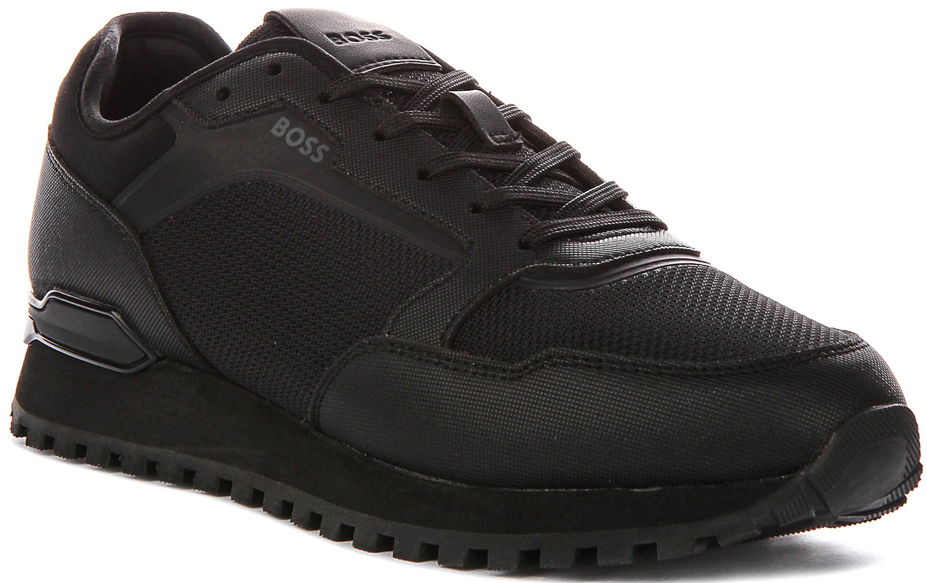 6万新品◇43◇BOSS ヒューゴボス ナイロン×スエード ローカット