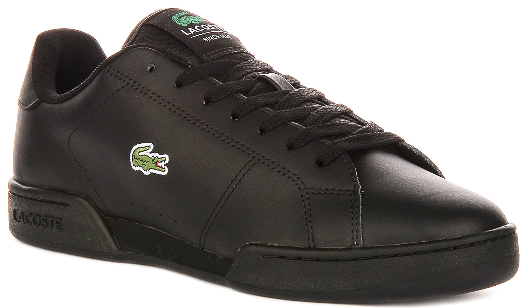 Lacoste Carnaby Cup In Black Black For Men | Lace Up Leather