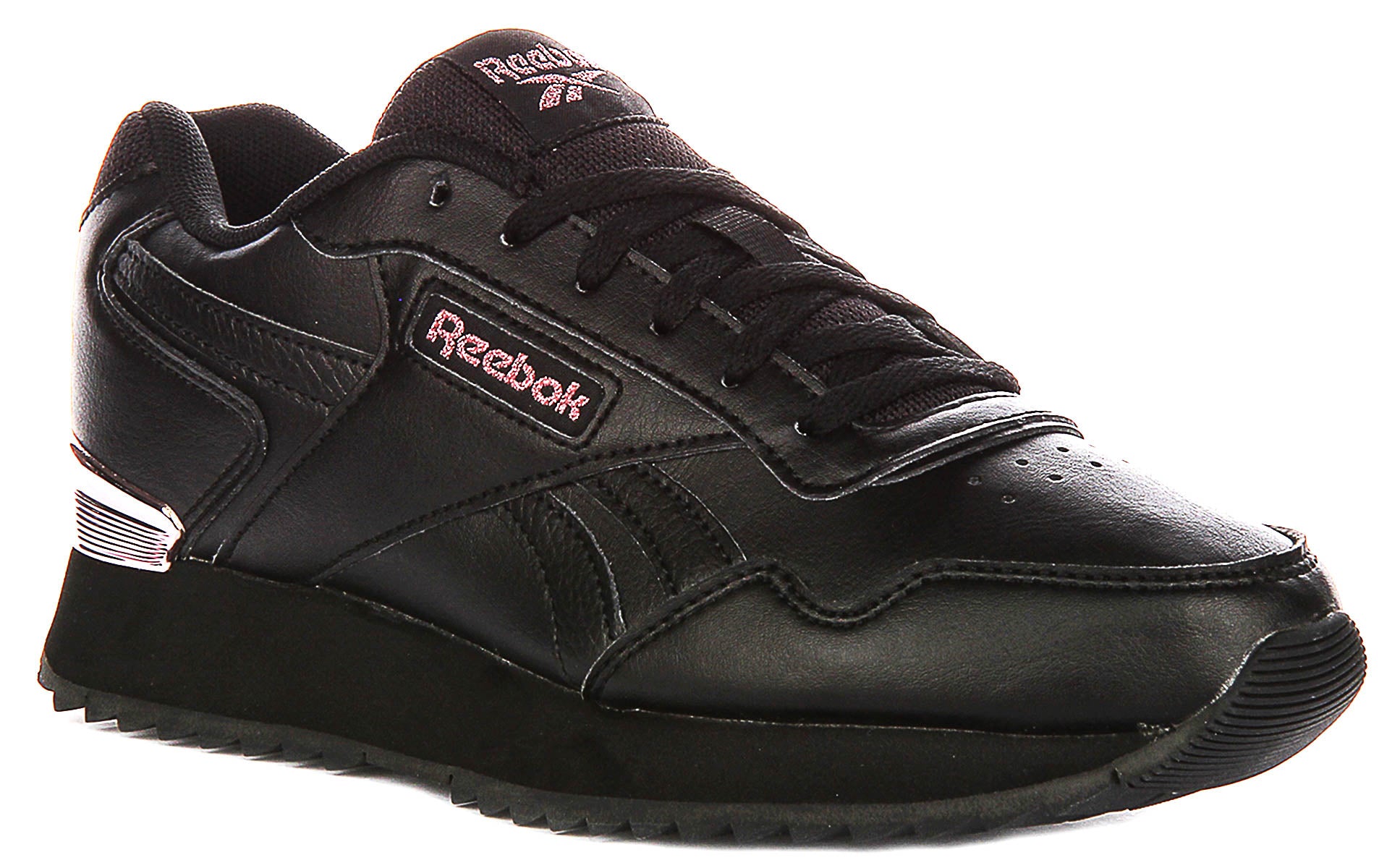 Reebok Ripple Black Leather Sneakers Men’s 9.5 Women\'s 11 Trainers Athleisure Amazon.com | Reebok Men main image 2