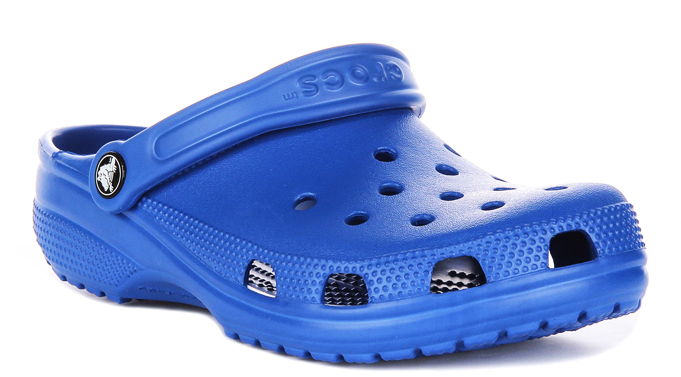 CROCS Classic Clog in Bright Blue WOMENS CROCS CLASSIC CLOG - BLUE FROST main image 4