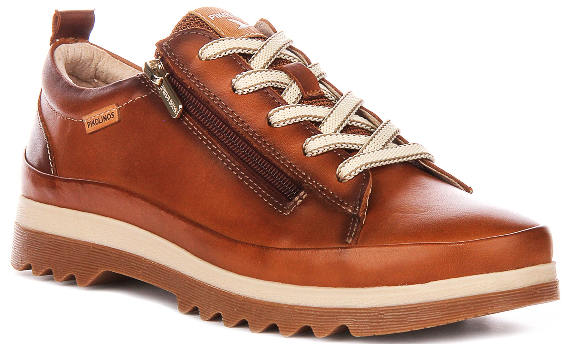 Pikolinos Vigo In Brandy For Women | Lace up Hiking Trainers