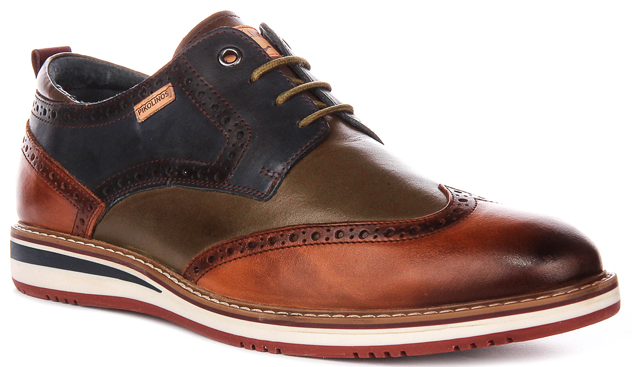 Pikolinos Avila In Brandy For Men | Lace up Brogues Tonal 