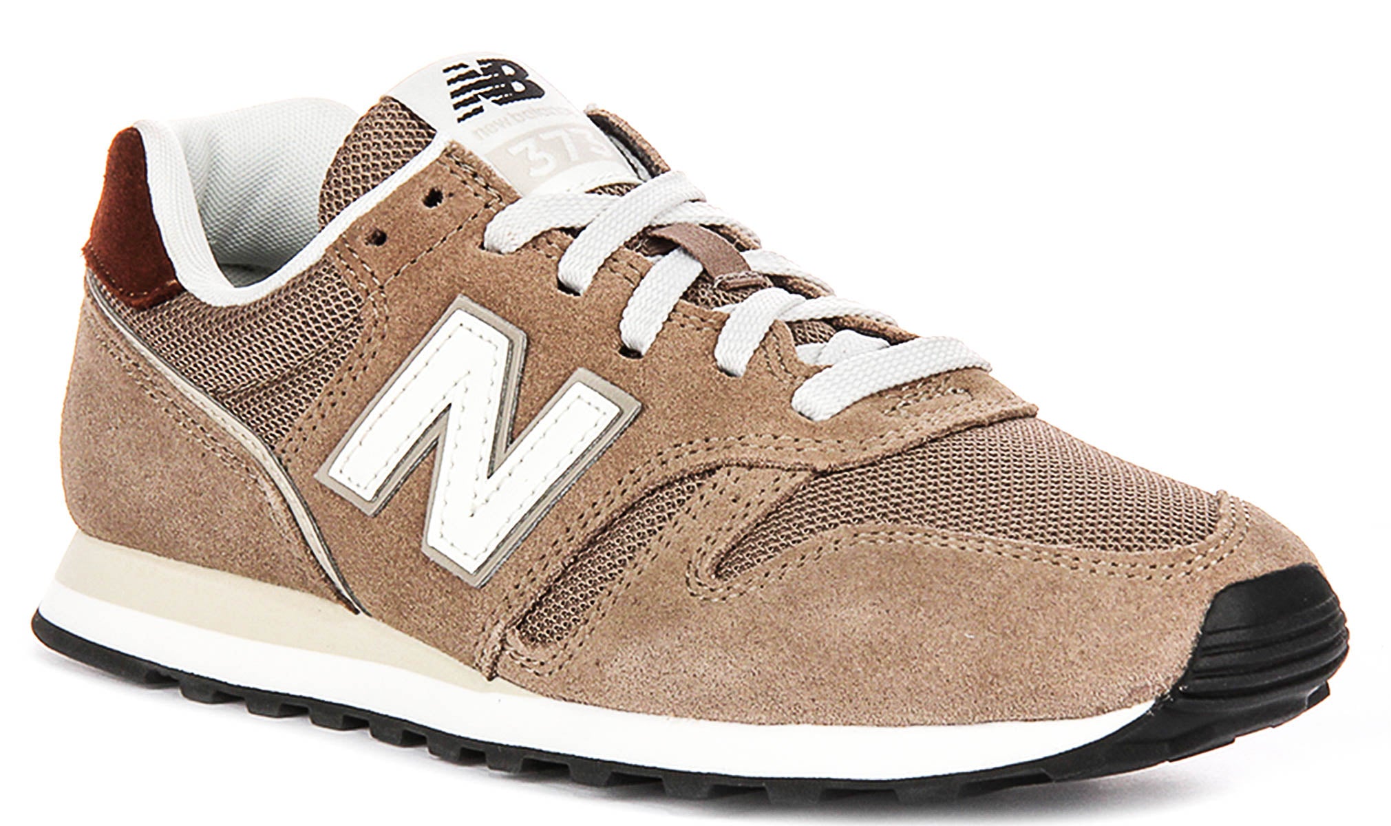 New Balance ML373XA2 In Brown For Mens Suede Mesh Trainers