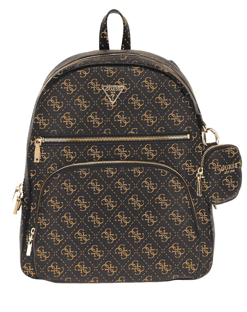 black mini backpack guess womens Manhattan Large Backpack, Black, One Size US: Clothing, Shoes & Jewelry The backpack sits comfortably on your back GUESS USA Manhattan zip-pocket Backpack