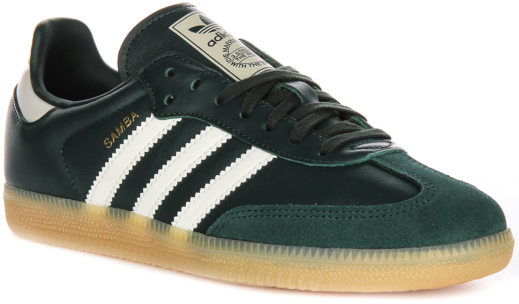 Adidas Samba Og J In Dark Green For Youth Lace Up Trainers