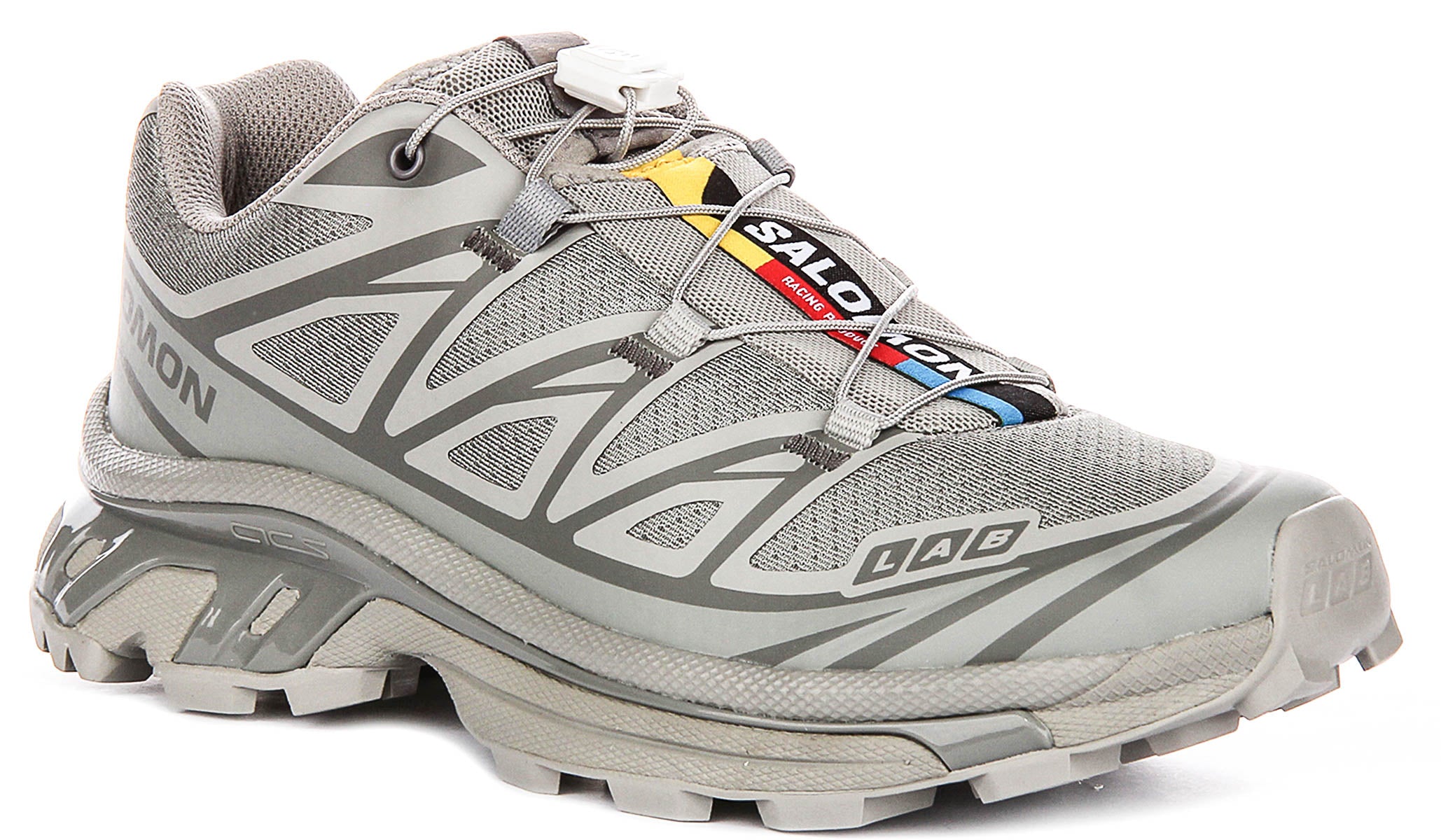 Salomon XT-6 In Grey For Unisex Speed Lace Hiking Trainers