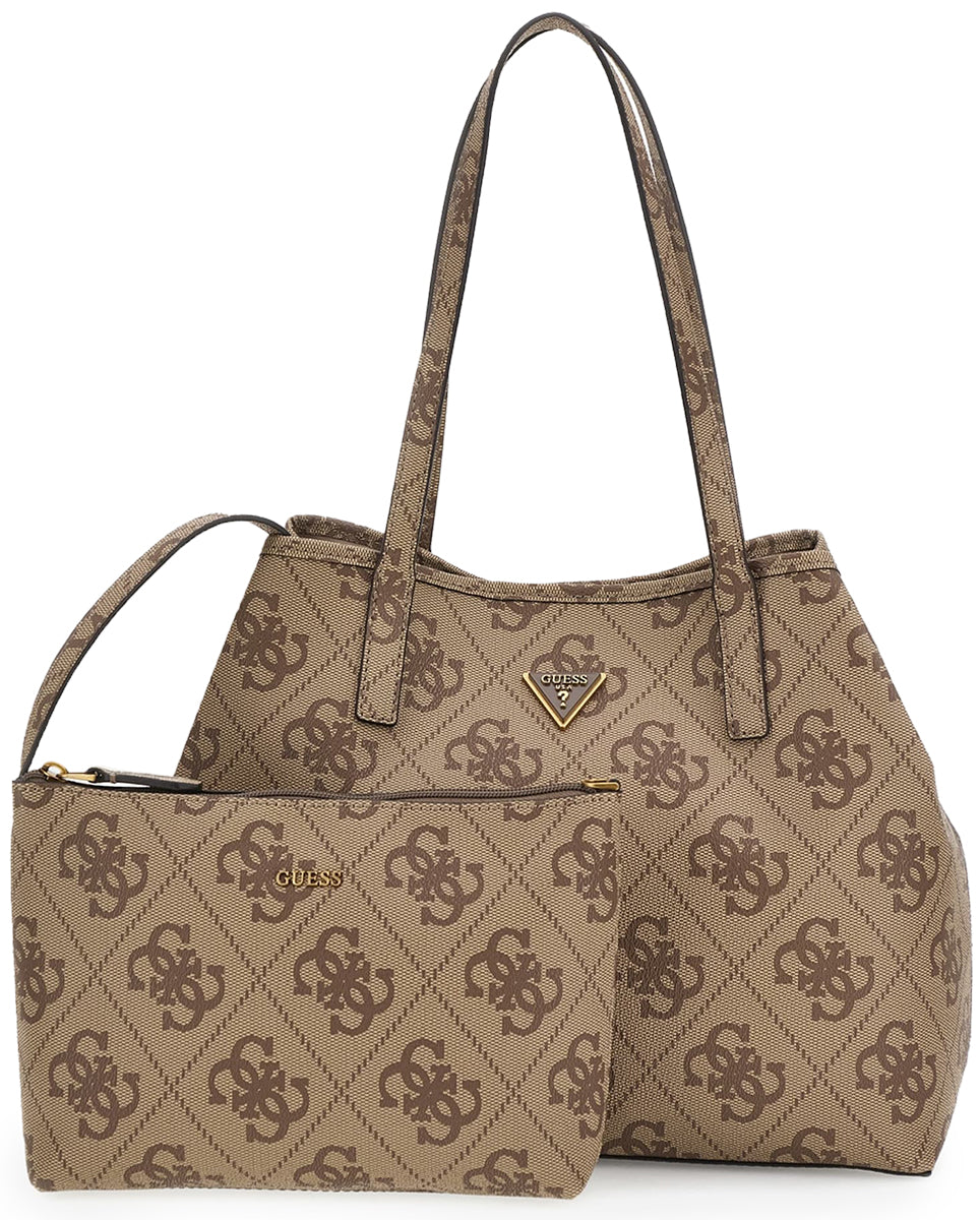 Guess Vikky In Lattee For Women Tote Peony Large Shopper
