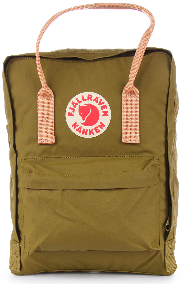 Fjallraven kanken green and clearance orange