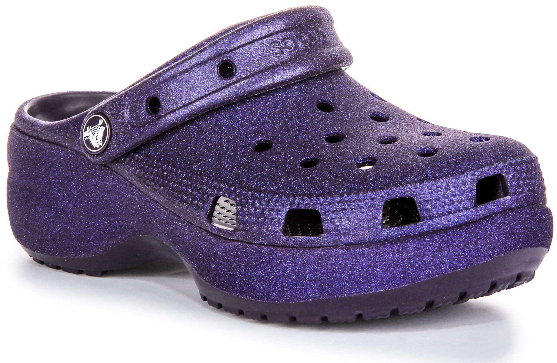 Crocs Classic Platform Glitter In Purple For Women Sparkle Crocs