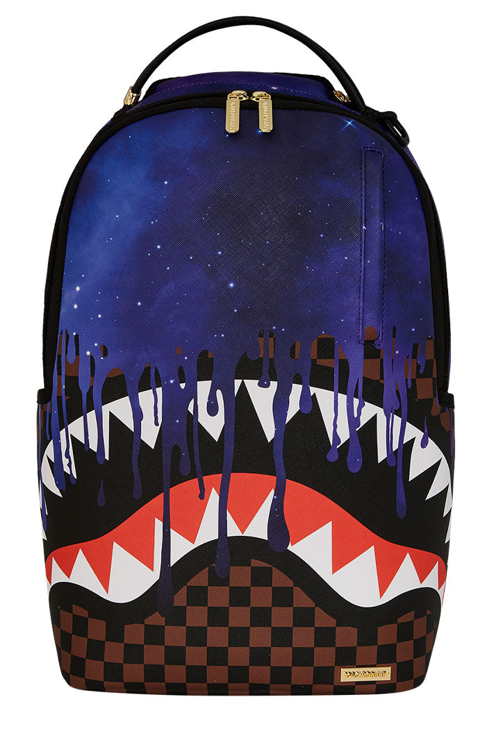 Mens Backpack Sprayground Purple Backpack SPRAYGROUND: ALL SYSTEMS