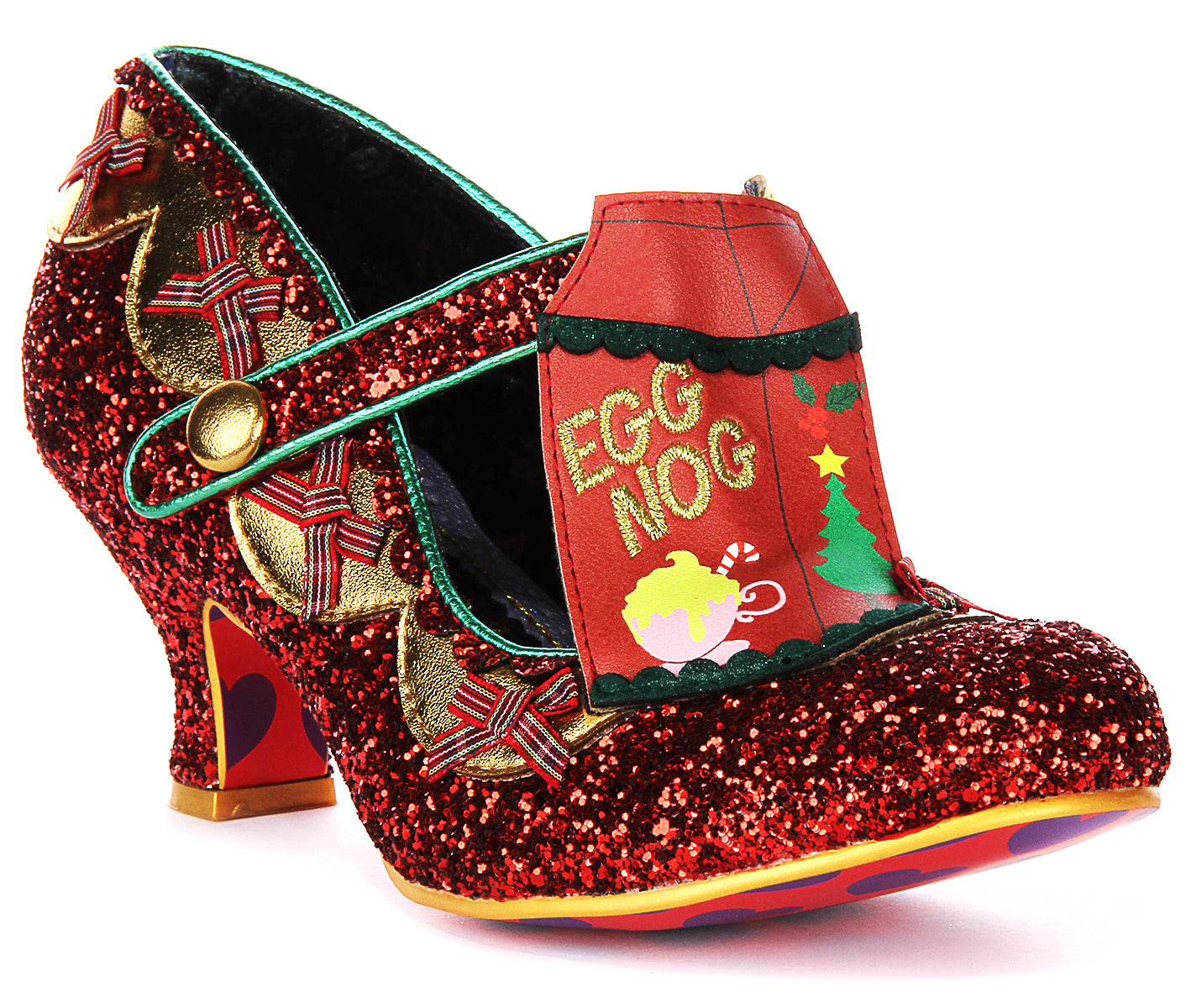 Irregular Choice Eggcellent In Red For Women Christmas Shoes