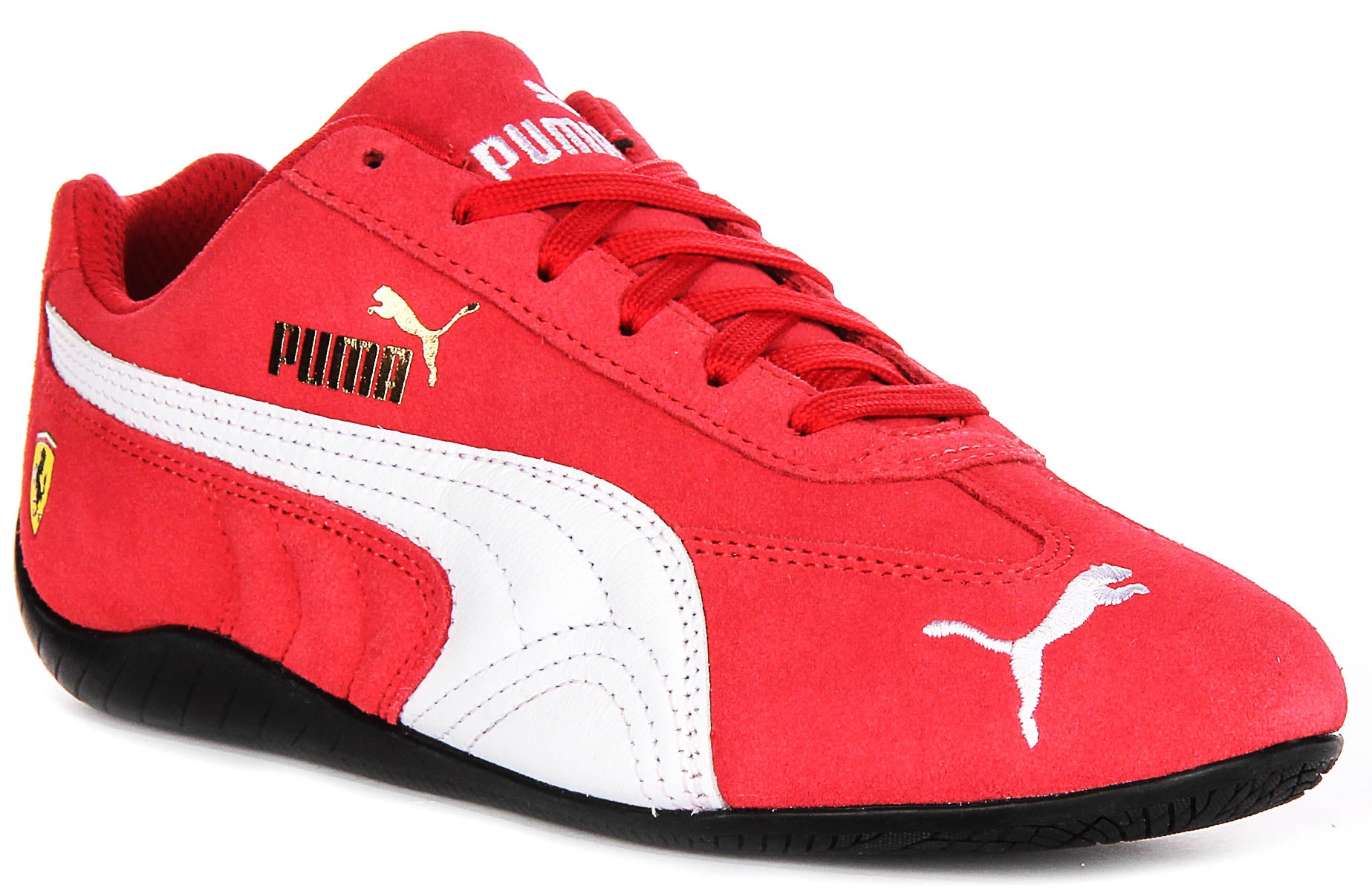 Puma Ferrari X Speedcat In Red White Racing Low Top Driving Shoe