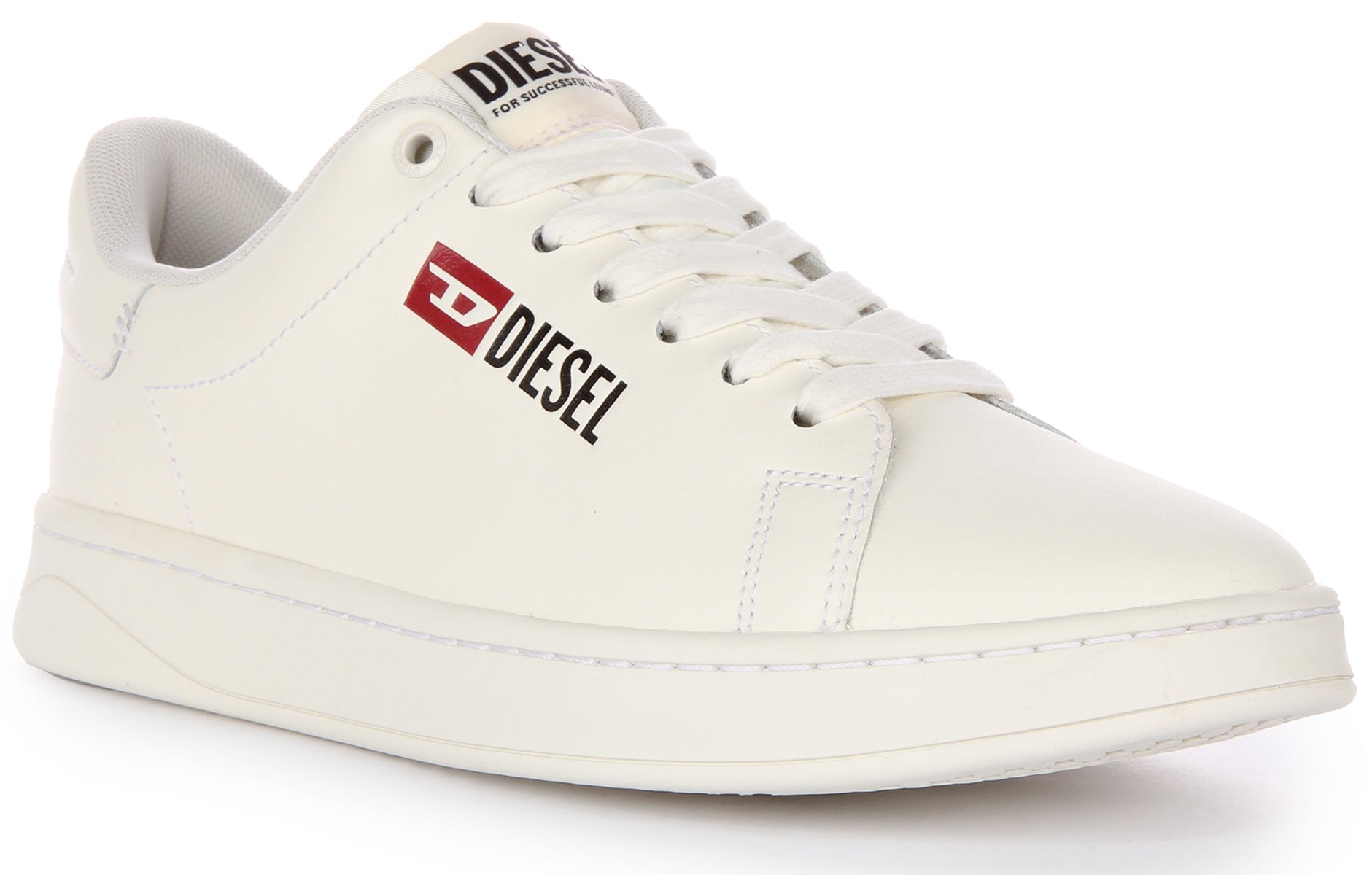 Diesel S Athene Low In White For Men Lace up Smart Trainers