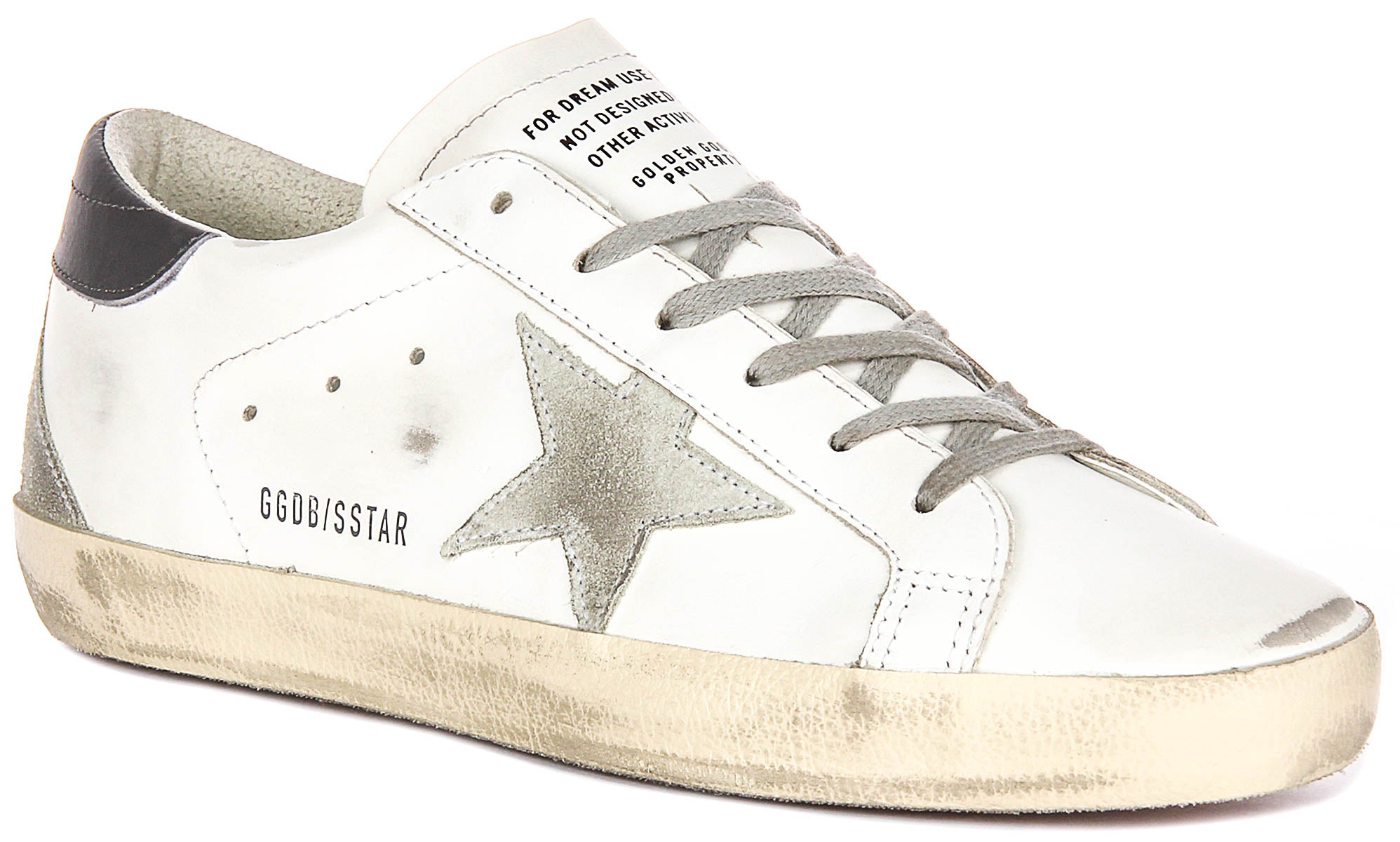 Golden Goose Super-Star White Grey For Women | Leather