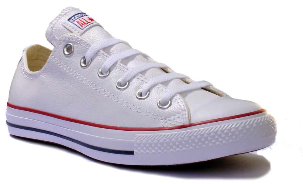 presente Raramente salto Converse 132173 CT All Star Low Lace up Leather Trainer White Leather –  4feetshoes