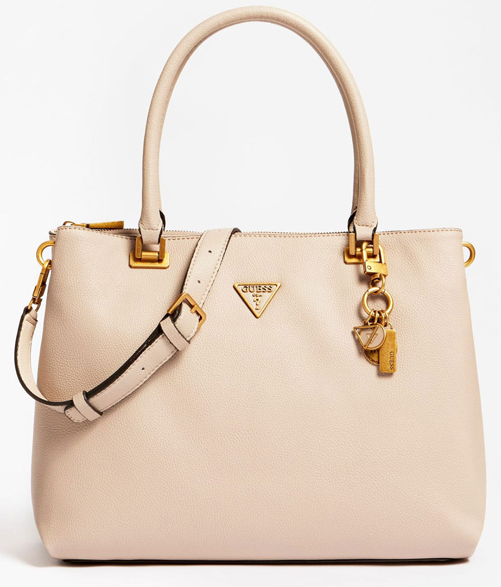 Beige guess handbag sale