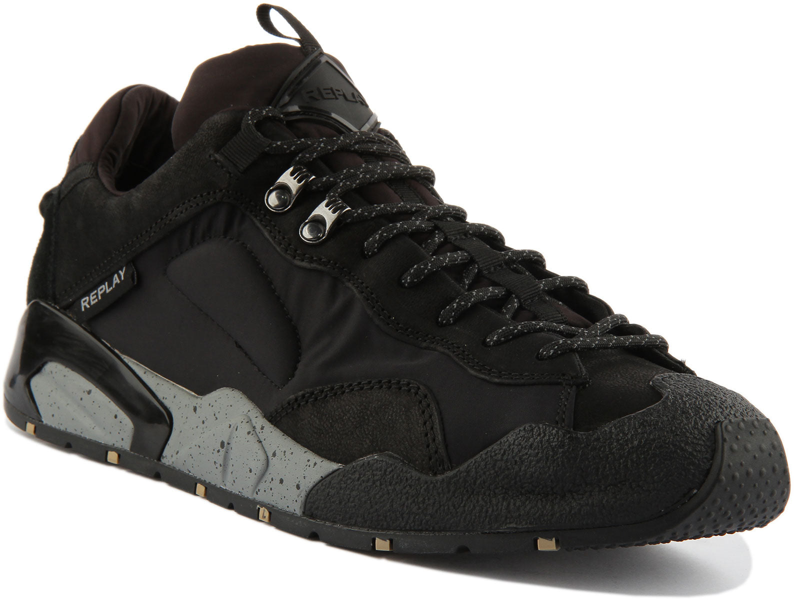 Replay Men's Williamson Sneaker, 820 Navy Black, 12