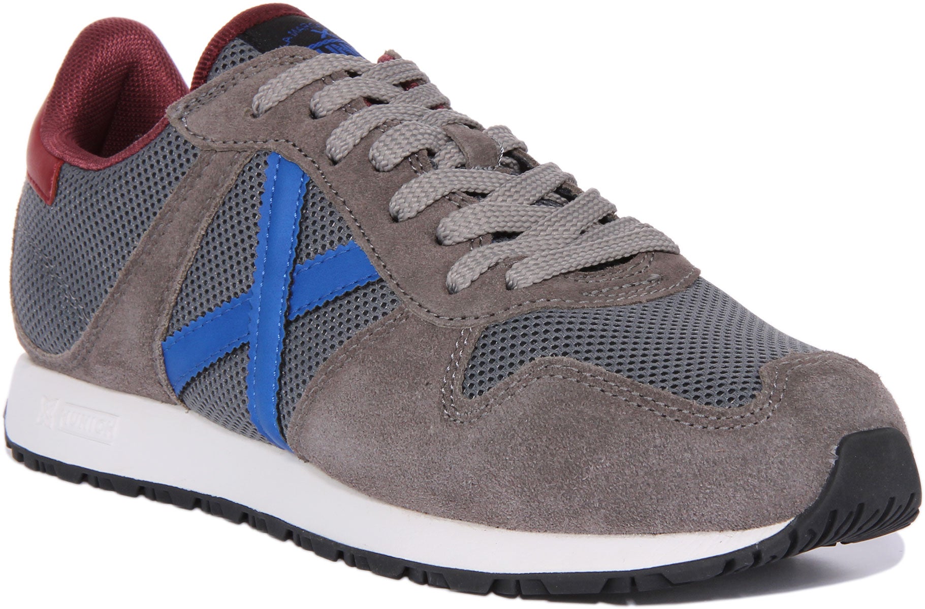 Caucho inventar Puntualidad Munich Massana 487 In Grey For Men | Retro Lace up Casual Trainers –  4feetshoes