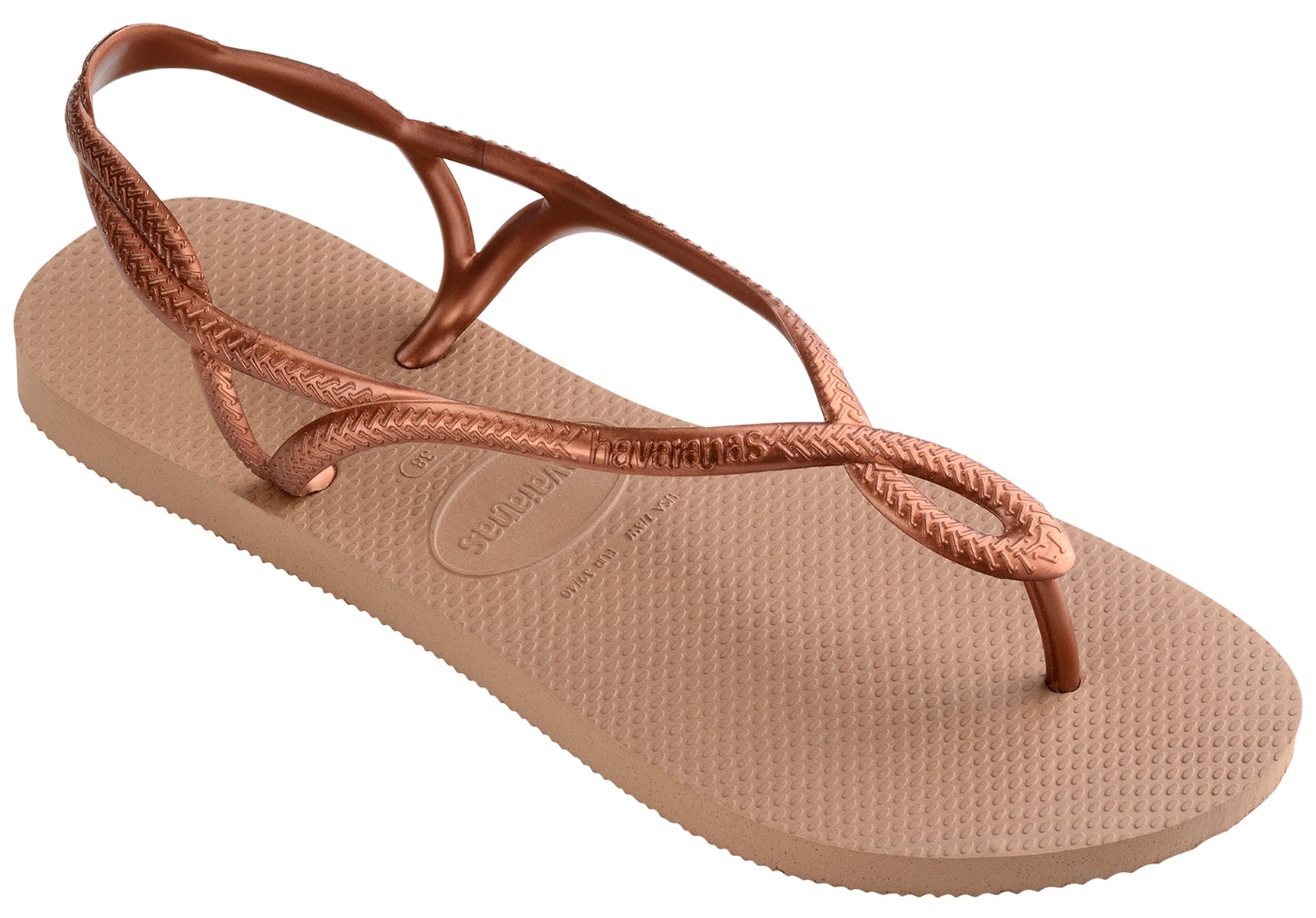 Waarschijnlijk Probleem Schurk Havaianas Luna In Rose Gold For Women | Beach Rubber Sandals – 4feetshoes