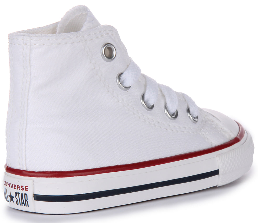 Converse All Star High 7J253C In White For Infants