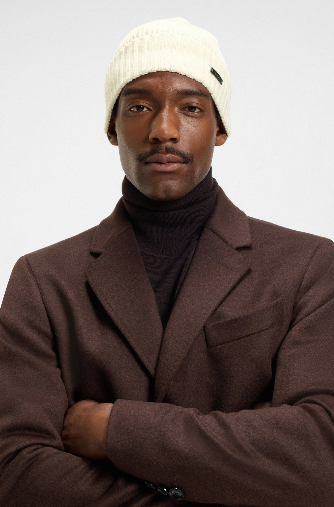 Boss Fati Beanie Hat In White