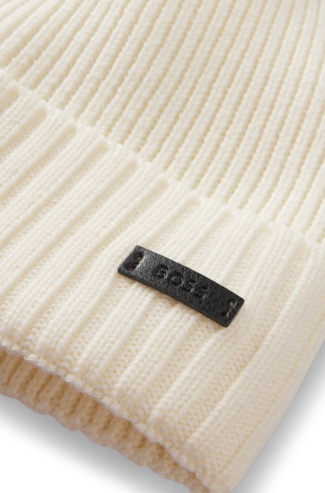 Boss Fati Beanie Hat In White