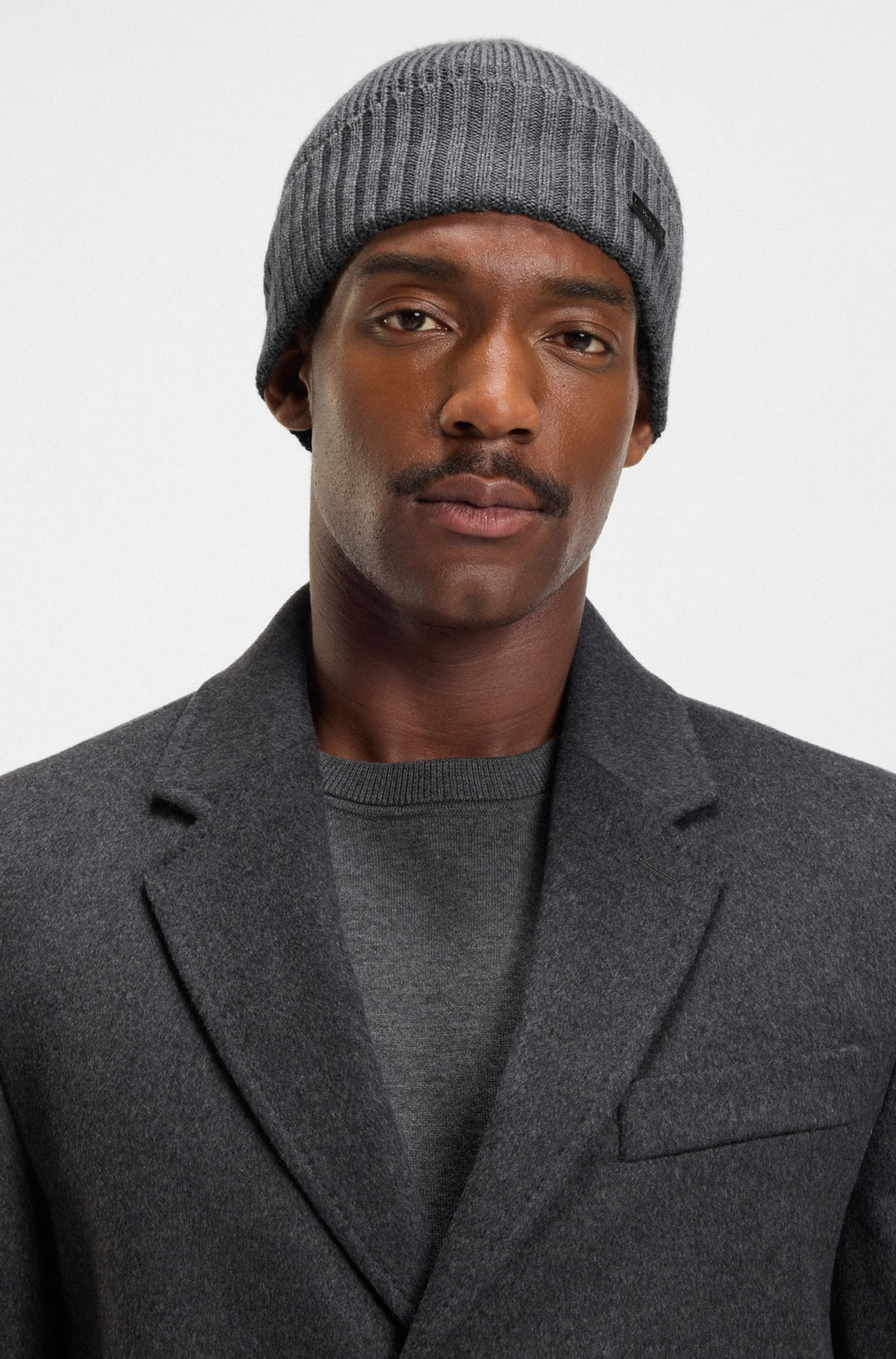 Boss Fati In Grey Wool Hat