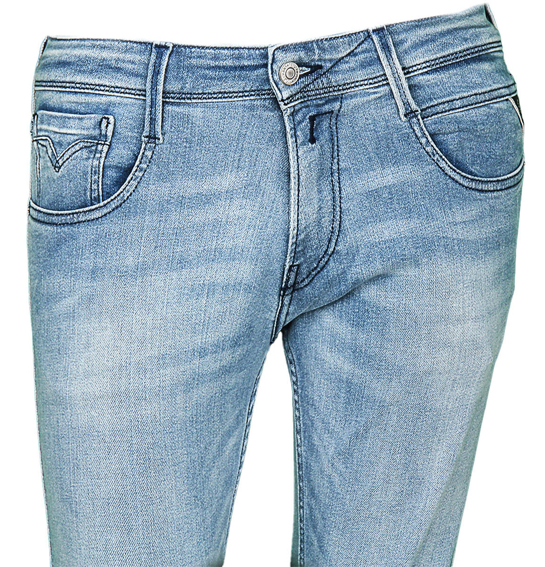 Replay Anbass Mid Blue Wash Slim Fit Jeans For Men