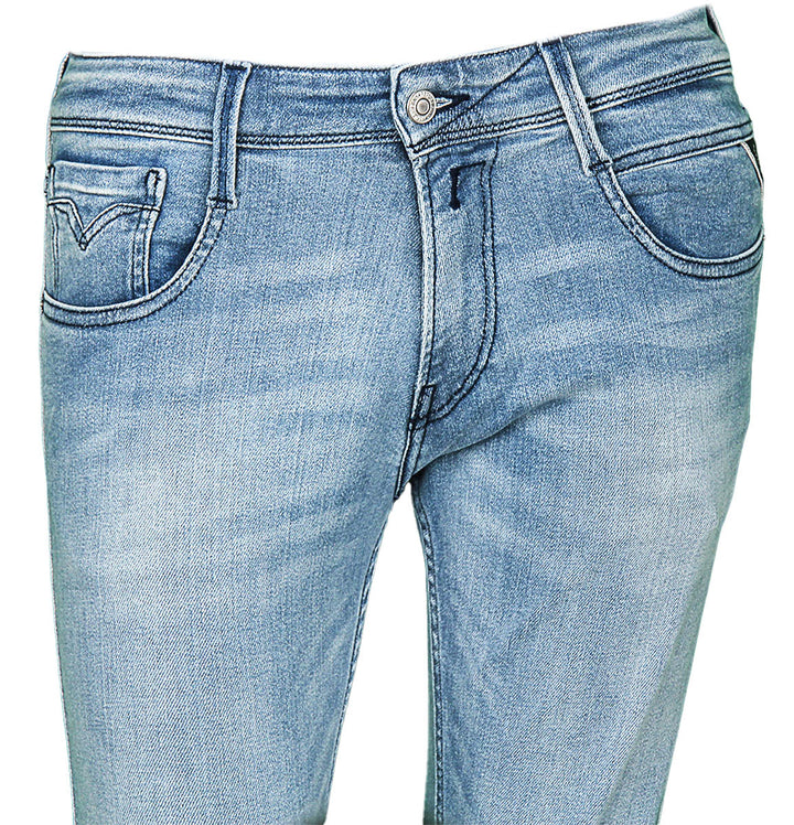 Replay Anbass Mid Blue Wash Slim Fit Jeans For Men