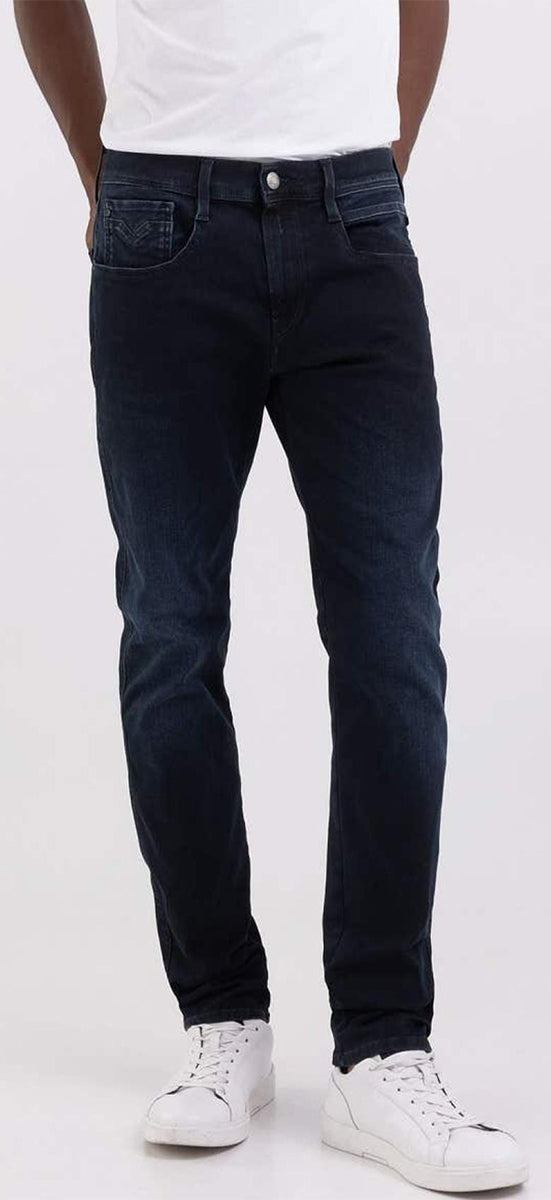 Replay Anbass Re 360 Hyperflex Straight Jeans For Men