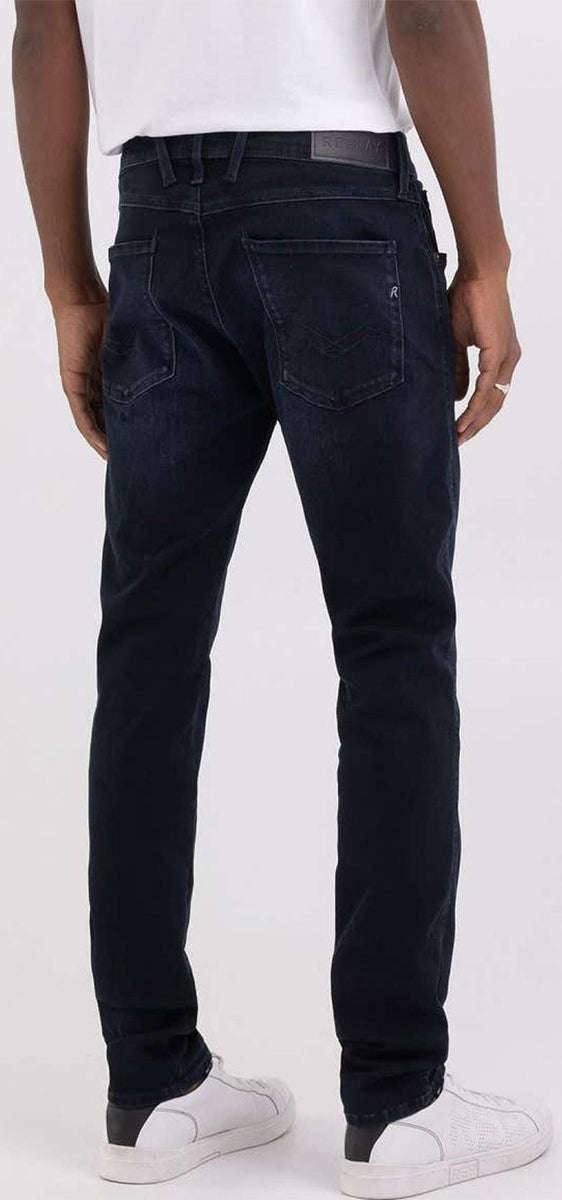 Replay Anbass Re 360 Hyperflex Straight Jeans For Men