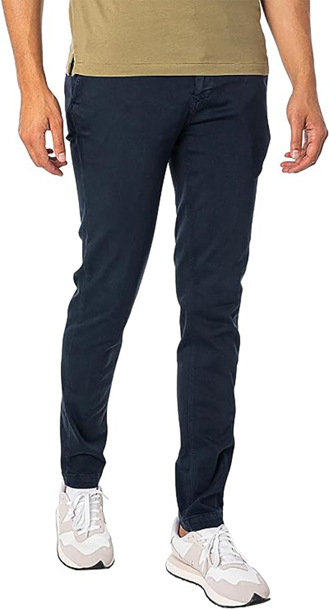 Replay Zeumar Hyperflx Navy Chino For Men