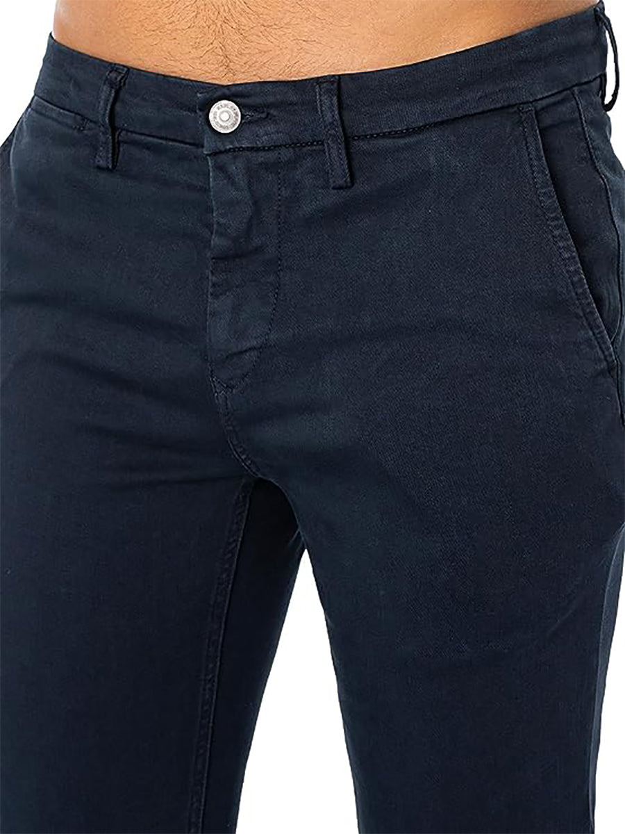 Replay Zeumar Hyperflx Navy Chino For Men