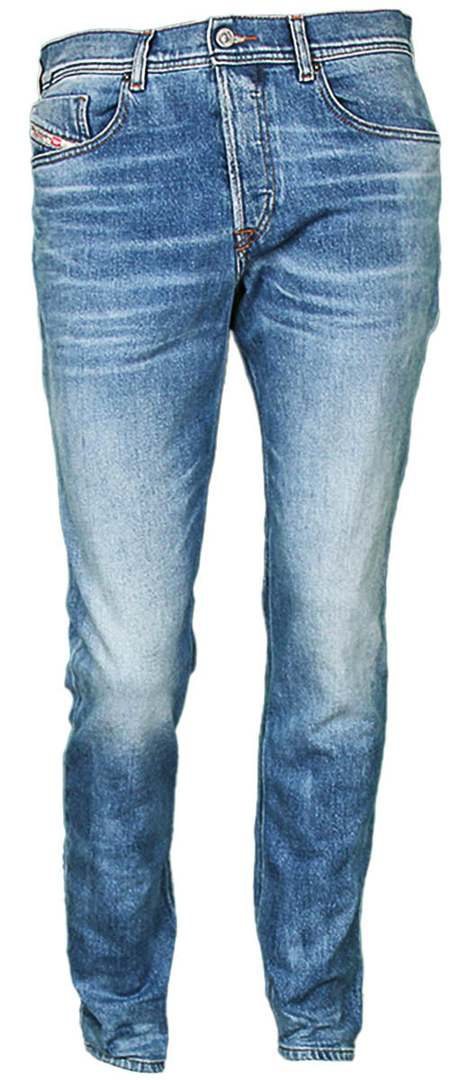 Diesel 2023 D Finitive Light Blue Wash Jeans For Men