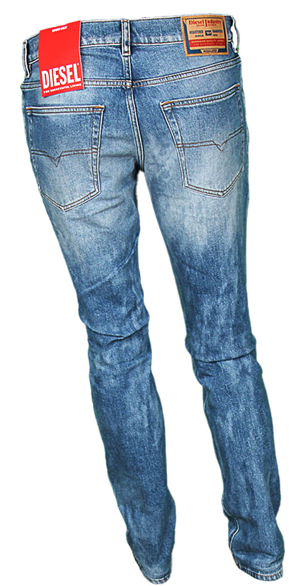 Diesel 2023 D Finitive Light Blue Wash Jeans For Men