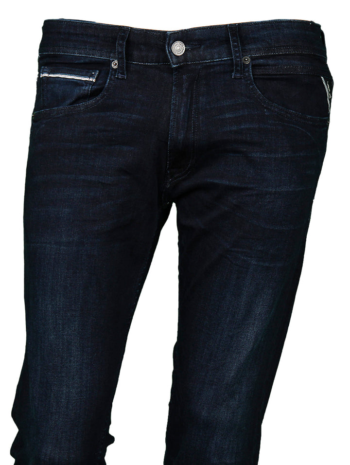 Replay Grover Hyperflex Straight Jeans In Dark Blue For Men