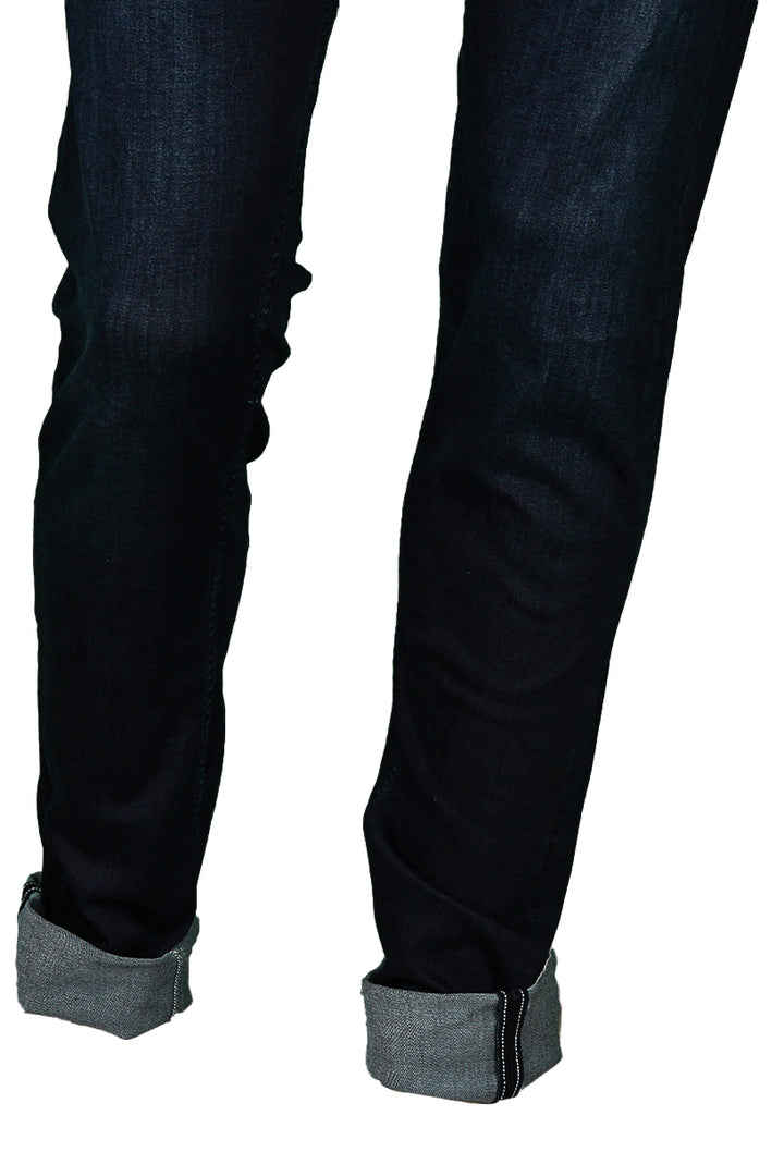 Replay Grover Hyperflex Straight Jeans In Dark Blue For Men