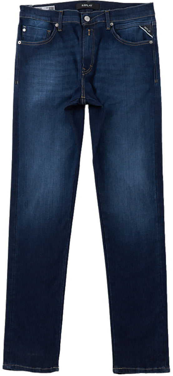 Replay Mickym 34L Denim Hyperflex Slim da 11,05 oz da uomo in blu brillante