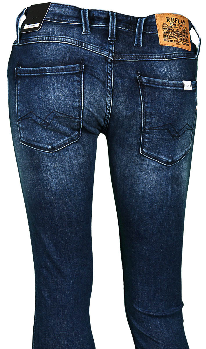 Replay Anbass For Men Dark Blue Jeans