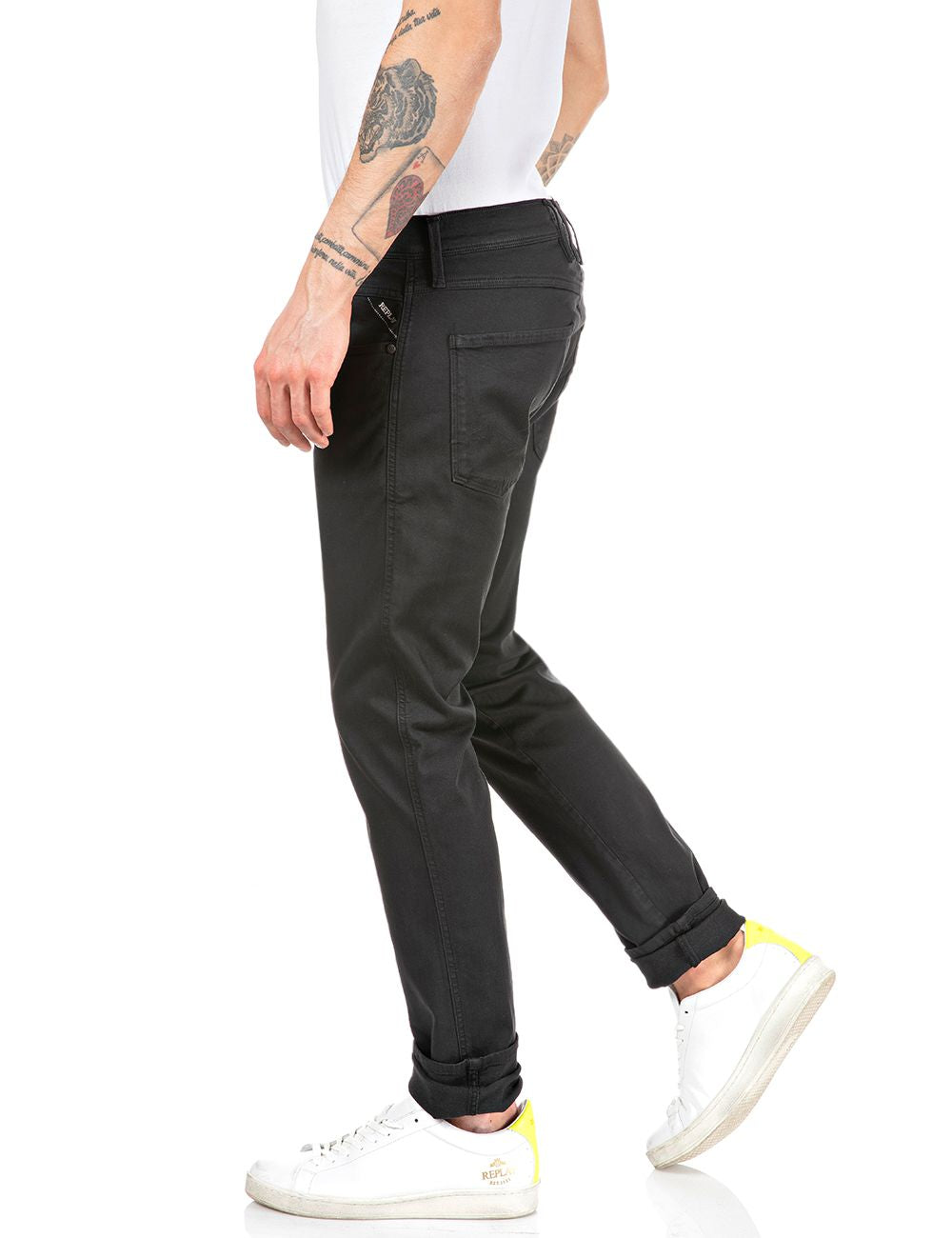 Replay Anbass Slim Fit Jeans For Men In Blue