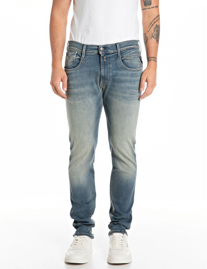 Replay Anbass Slim Fit Jeans For Men In Blue