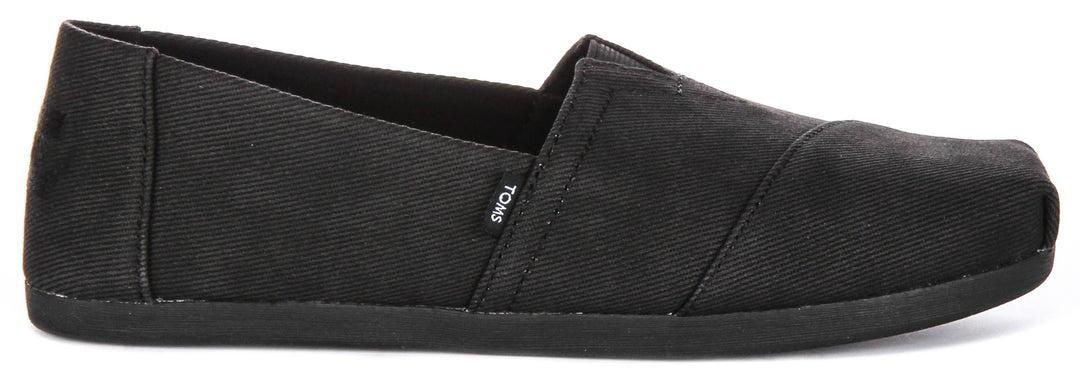 Toms Alpargata Heritage In All Black For Women