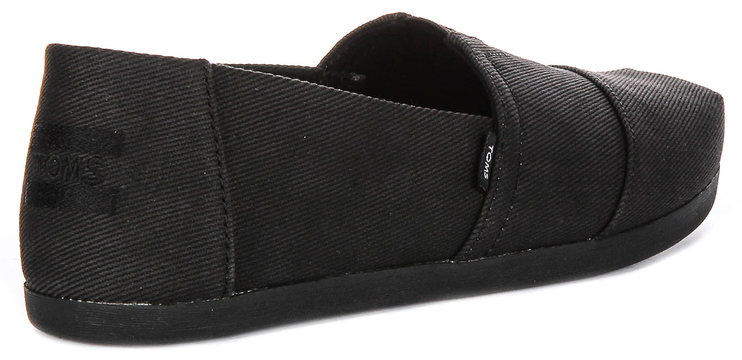 Toms Alpargata Heritage In All Black For Women