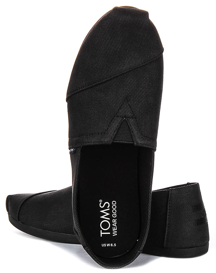 Toms Alpargata Heritage In All Black For Women