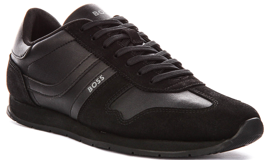 Boss Levon Runner In All Black For Men Sneaker