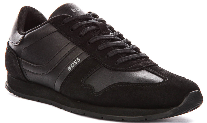 Boss Levon Runner In All Black For Men Sneaker