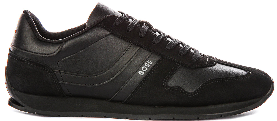 Boss Levon Runner In All Black For Men Sneaker